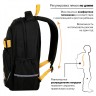 Рюкзак Brauberg Motion, 2 отделения, 3 кармана, Rebel, светящийся, 41х28х17 см, 271363