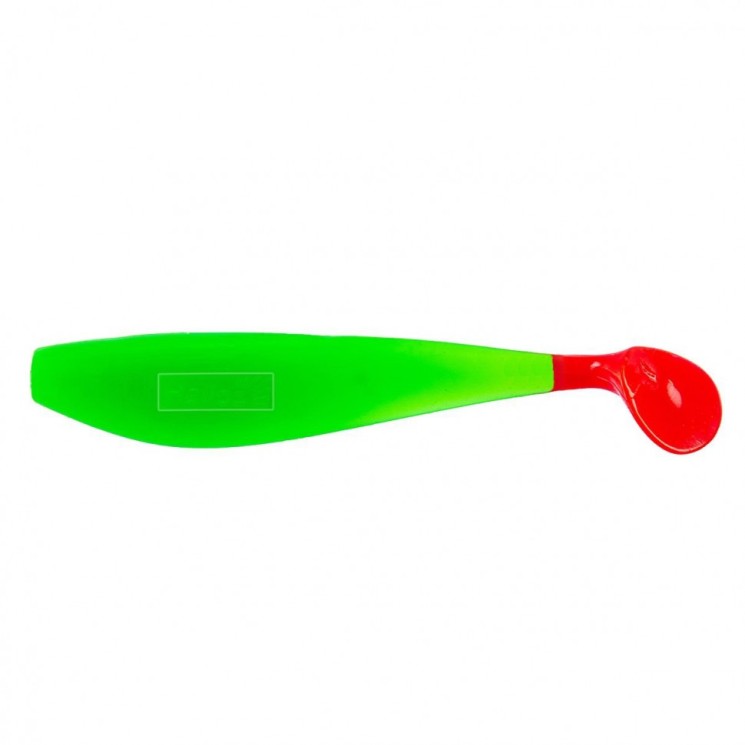 Виброхвост Helios Zander 4"/10,2см, цвет Lime & Red 5 шт HS-36-021
