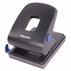 Дырокол металлический Brauberg Extra, до 40 л, черный, 229093
