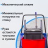 Тележка уборочная Brabix, 2 съемных ведра 23 л, механ. отжим, пластиковый каркас, 606659