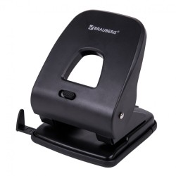 Дырокол Brauberg "SX-40", до 40 л, черный, 229695