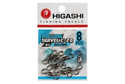 Вертлюг Higashi Rolling swivel C-20, р. 1, цв. S, до 185 кг 8 шт