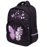 Рюкзак Brauberg Soft, 2 отделения, 3 кармана, Flower butterfly, светящийся, 40х31х15 см, 271365