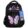 Рюкзак Brauberg Soft, 2 отделения, 3 кармана, Flower butterfly, светящийся, 40х31х15 см, 271365