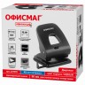 Дырокол Офисмаг SUPER-40, до 40 л, черный, 229696