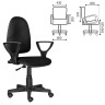 Кресло оператора Brabix Prestige Ergo MG-311 кожзам, черное 531877