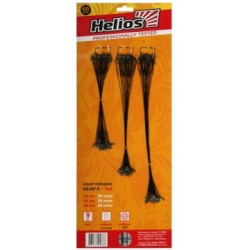 Набор поводков металлических Helios №6, 60шт, 9 кг, карабин Germany snap