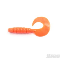 Твистер Yaman Spiral, 5", цвет 03 - Carrot gold flake, 5 шт Y-S5-03