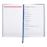 Ежедневник недатированный А5 Brauberg Vista Blue Flowers 136 листов 112013