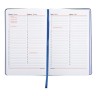 Ежедневник недатированный А5 Brauberg Vista Blue Flowers 136 листов 112013