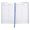 Ежедневник недатированный А5 Brauberg Vista Blue Flowers 136 листов 112013