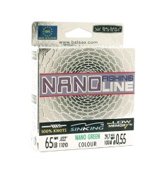Леска Balsax Nano Fishing Green Box 100м 0,55 (29,7кг)