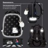 Ранец Brauberg Luminous, 2 отделения, с брелоком, Paws, светящийся, 38х29х16 см, 271366