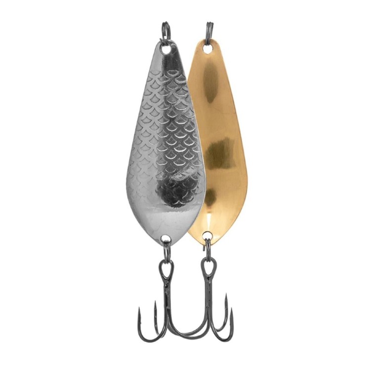 Блесна Helios Атом Б 21г. Серебро-Латунь чешуя 0940