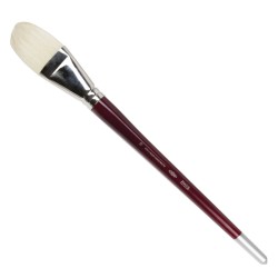 Кисть художественная KOH-I-NOOR щетина, плоская, №18, длинная ручка 9936018013BL