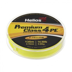 Шнур плетеный Helios Premium Class 4 PE Braid 0,15мм 135м F.Yellow HS-4PFY-15/135 Y