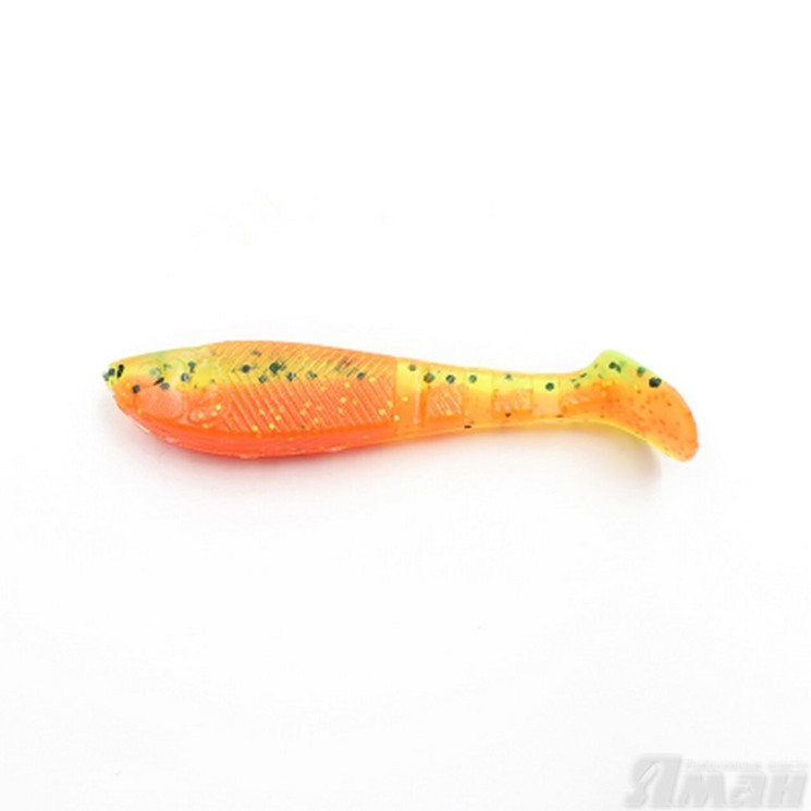 Виброхвост Yaman Light-Flake, 4", цвет 16 - Arbuz, 4 шт Y-LF4-16