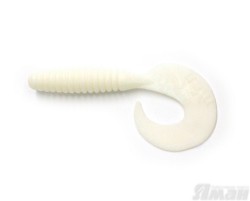 Твистер Yaman Spiral, 6", цвет 01 - White, 4 шт Y-S6-01