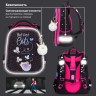 Ранец Brauberg Luminous, 2 отделения, с брелоком, Cats first, светящийся, 38х29х16 см, 271367