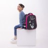 Ранец Brauberg Luminous, 2 отделения, с брелоком, Cats first, светящийся, 38х29х16 см, 271367