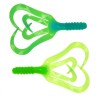 Твистер Helios Credo Four Tail 2,35"/6,0 см, цвет Blue Lime 10 шт HS-20-040