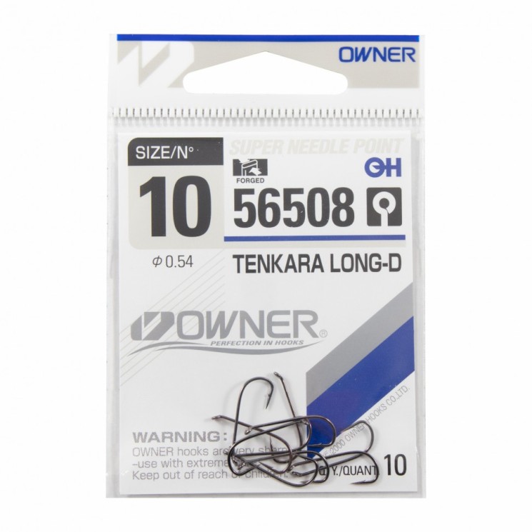 Крючок Owner Tenkara Long-D №10 (10 шт)