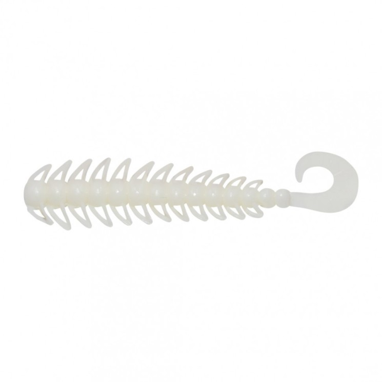Твистер Yaman PRO Ruff, р.4 inch, цвет #01 - White (уп. 5 шт.) YP-R4-01