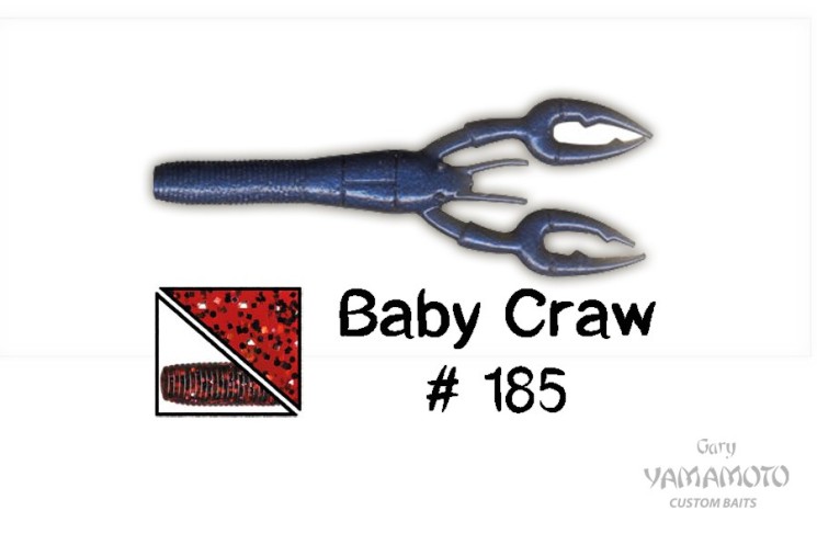 Рак Gary Yamamoto Baby Craw 3.75" цвет 185, 10 шт