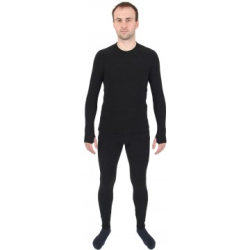 Термобелье комплект Thermo-Fleece флис до -30 С, черный, Helios