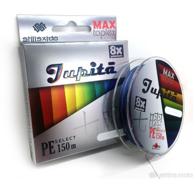 Шнур плетеный Shii Saido Jupita 8X, 150 м, 0,205 мм, до 9,06 кг, multicolor SBLJ150-8X-20