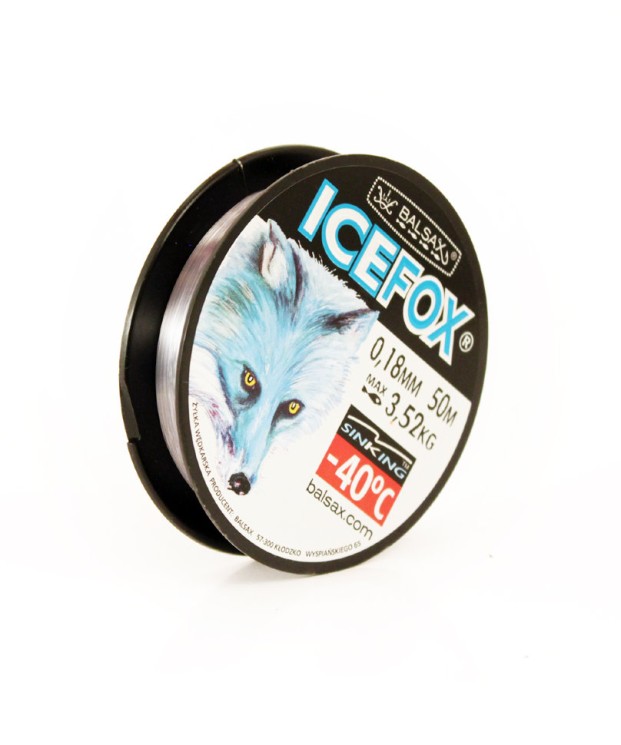 Леска Balsax Ice Fox Arctic blue Box 50м 0,18 (3,52кг)