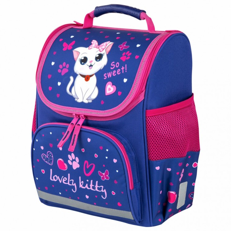 Ранец Пифагор Basic, Positive kitty, 35х28х18 см, 271369