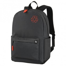 Рюкзак Brauberg Energetic эргономичный, Recycle, черный, 43х30х16 см, 270796