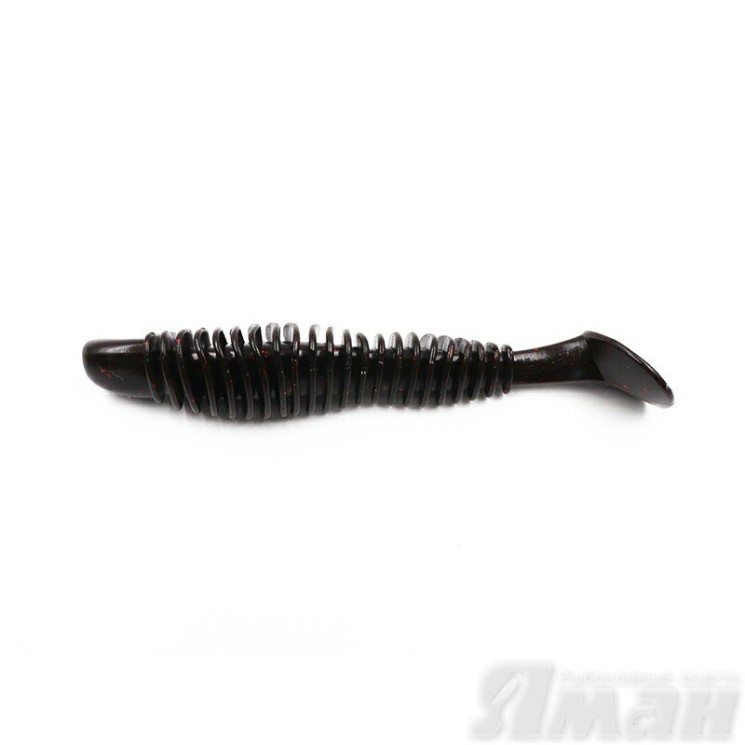 Виброхвост Yaman Arris Shad, 4", цвет 31 - Black Red Flake, 4 шт Y-AS4-31