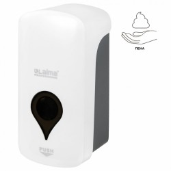 Диспенсер для мыла-пены Ultra Laima Professional, наливной, 1 л, белый, ABS-пластик, 606832