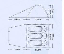 Палатка Campack Tent Forest Explorer 3