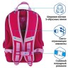 Ранец для девочек Brauberg Quadro Plumage с брелоком 17 л 229953