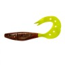 Твистер Helios Kasandra 4"29/10,9см, цвет Rusty Gold & Lime 5 шт HS-34-017