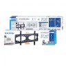 Кронштейн-крепление для ТВ наст. KROMAX STAR-11, VESA 75-600/400, 32-65", до 50 кг, серый, 451186