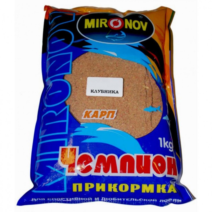 Прикормка Миронов Чемпион Карп 1кг Клубника