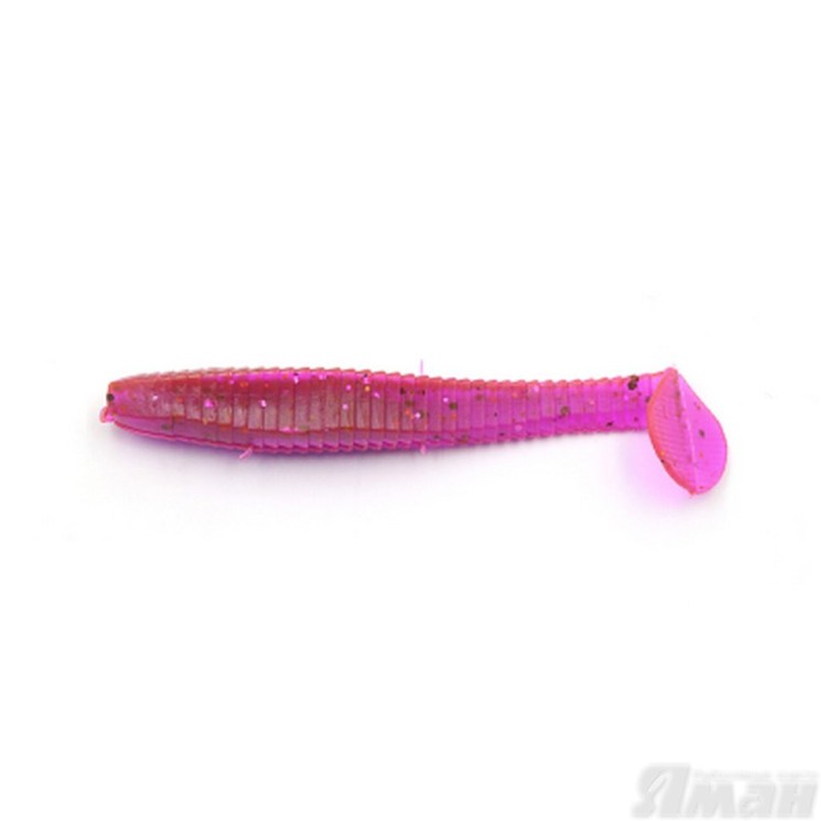 Виброхвост Yaman Flatter Shad, 3", цвет 21 - Magic Violet, 6 шт Y-FS3-21