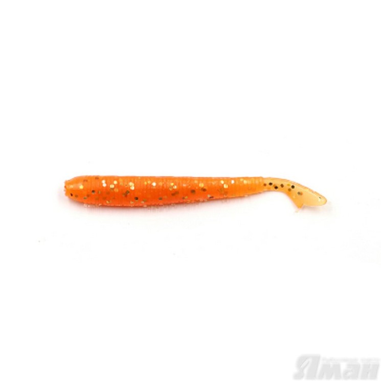Слаг Yaman Stick Fry, 1,8", цвет 03 - Carrot gold flake, 10 шт Y-SF18-03