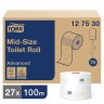 Бумага туалетная 100 м Tork Система Т6 комп. 27 шт. Advanced 2-слойная белая 126135