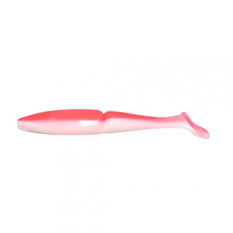Виброхвост Yaman PRO Mamura, р.4 inch, цвет #27 - Red White (уп. 5 шт.) YP-M4-27