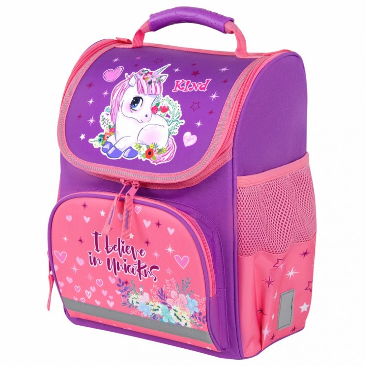Ранец Пифагор Basic, Happy unicorn, 35х28х18 см, 271372