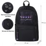 Рюкзак Brauberg Fashion City потайной карман, Moon, черный, 44х31х16 см, 270807
