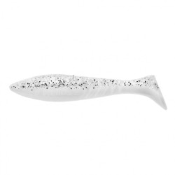 Виброхвост Helios Slash 2,64"/6,7 см, цвет White & Sparkles 10 шт HS-19-002