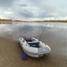 Лодка ПВХ под мотор Тонар Алтай 340L (бело-серая)