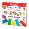 Пластилин классический Пифагор Эники-Беники 12 цветов 240 г со стеком 100973