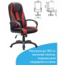 Кресло компьютерное Brabix Premium Rapid GM-102 до 180 кг, экокожа/ткань, черно-красное 532107